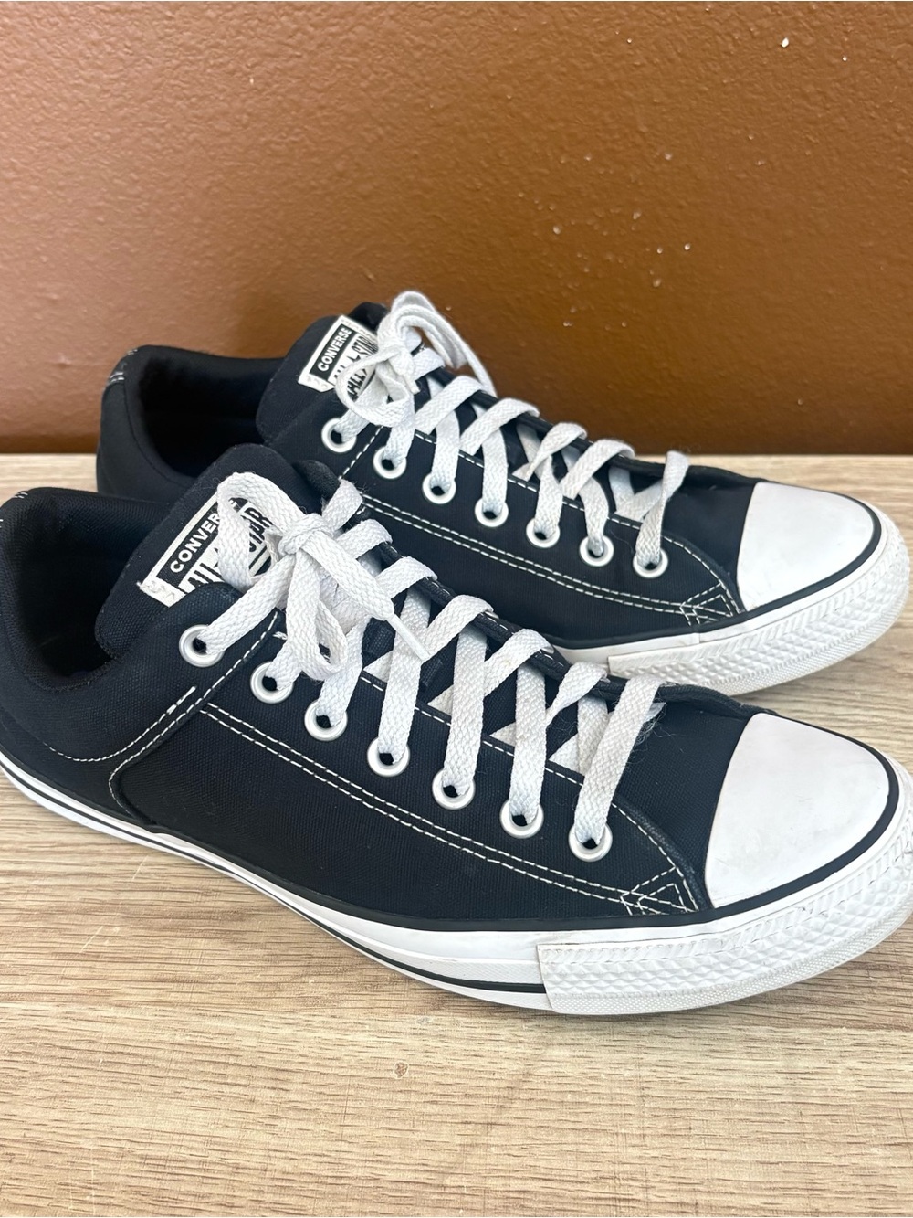 Converse Black All Star Low Top Sneakers, US Men’s Size 10, Women’s 12